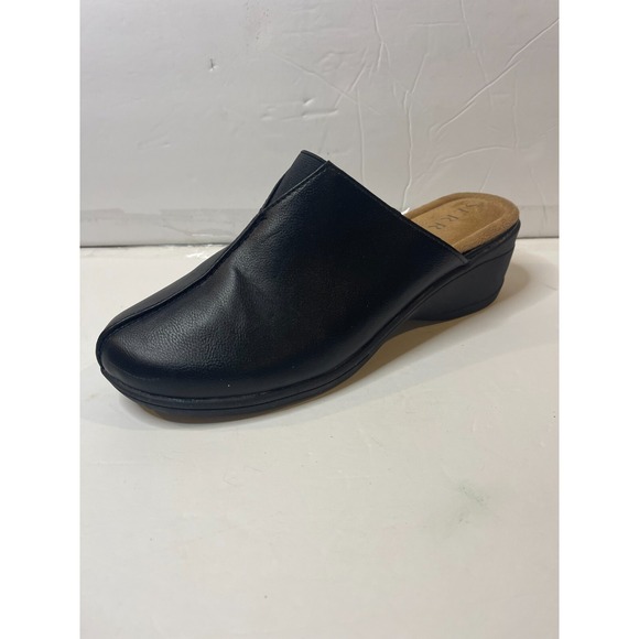 serra Slip-On Black 2"wedge heel Memory Foam Shoes Size 9 - Picture 7 of 16